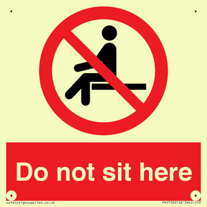 Do not sit here